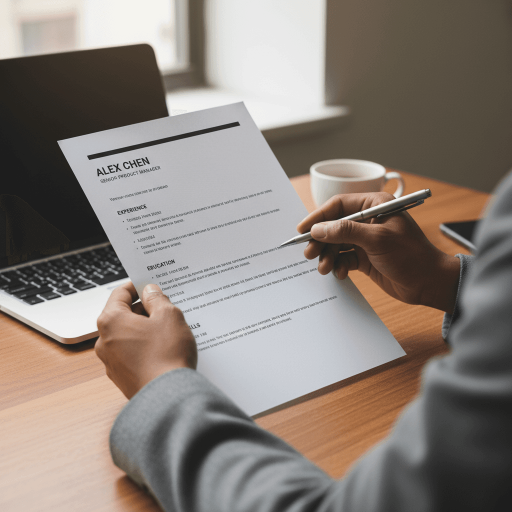 Resume revision and refinement process with attention to detail